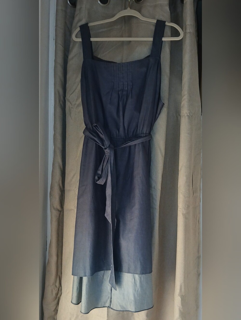 Ava & Viv Navy High-Low Sundress with Waist Tie - Picture 6 of 11